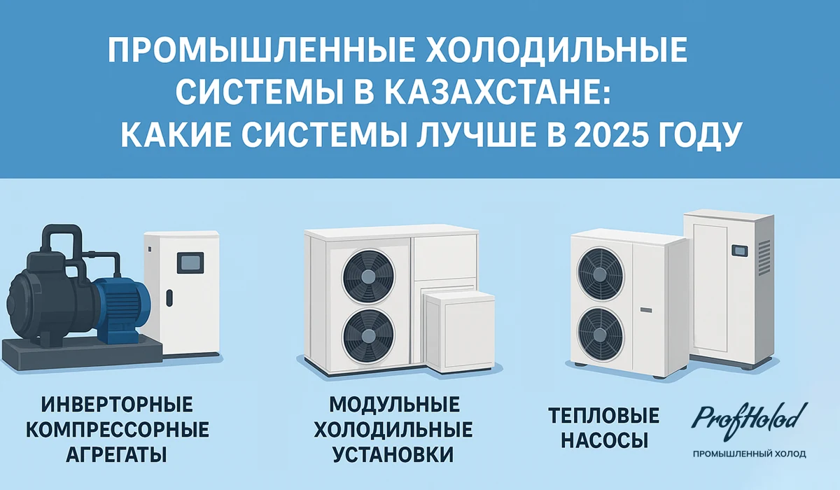 Промышленные холодильные установки в Казахстане какие системы лучше в 2025 году